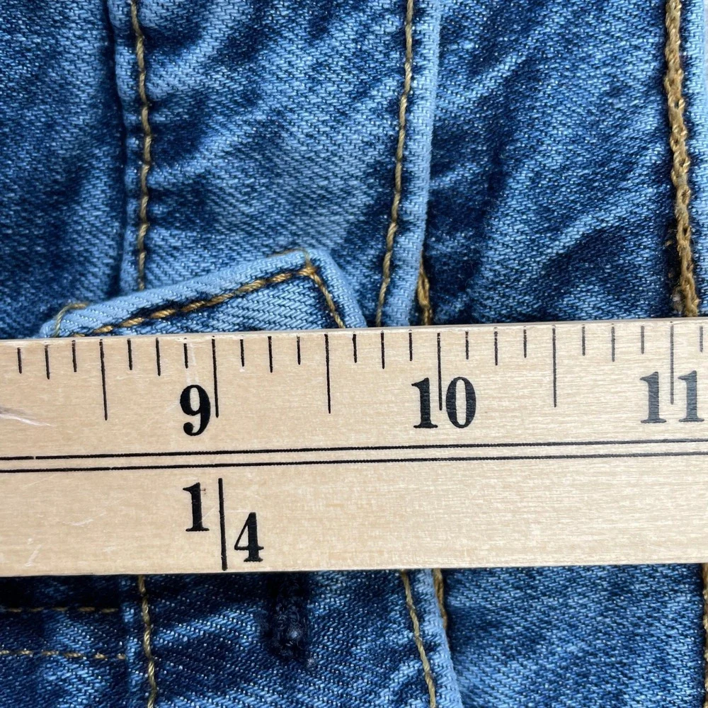 Levi's Jeans Mens 30x30 Blue 502 Regular Taper Distressed Stretch 29507-1117